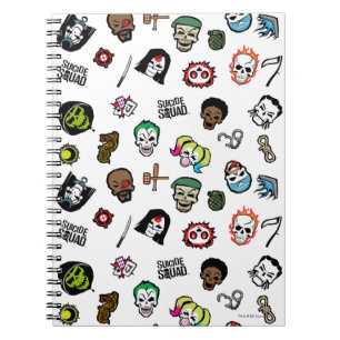Suicide Squad   Suicide Squad Emoji Pattern Notitieboek