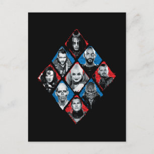 Suicide Squad   Task Force X Checkered Diamond Briefkaart