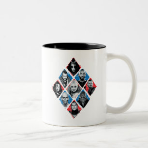 Suicide Squad   Task Force X Checkered Diamond Tweekleurige Koffiemok