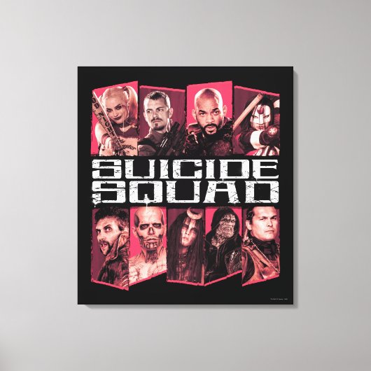Suicide Squad | Task Force X Group Emblem Canvas Afdruk (Voorkant)