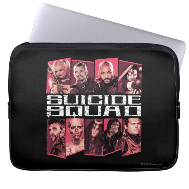 Suicide Squad | Task Force X Group Emblem Laptop Sleeve (Voorkant)