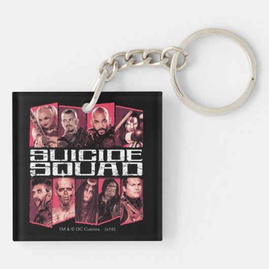 Suicide Squad | Task Force X Group Emblem Sleutelhanger (Achterkant)