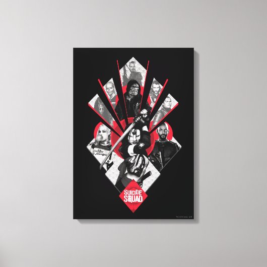 Suicide Squad | Task Force X Japans grafisch Canvas Afdruk (Voorkant)