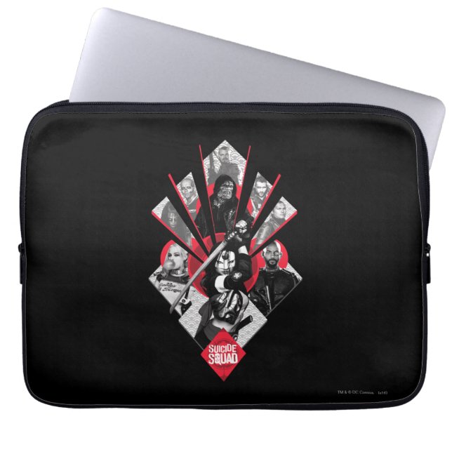 Suicide Squad | Task Force X Japans grafisch Laptop Sleeve (Voorkant)