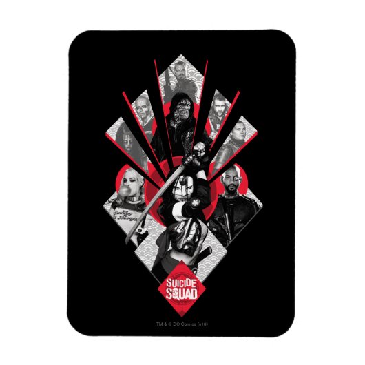 Suicide Squad | Task Force X Japans grafisch Magneet (Verticaal)