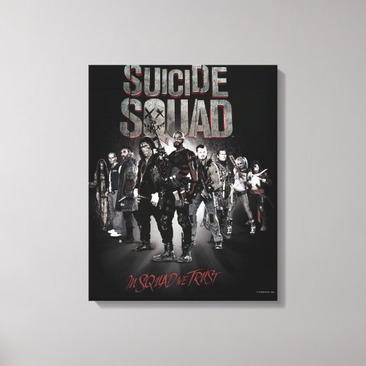 Suicide Squad |Task Force X Lineup Canvas Afdruk (Voorkant)