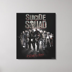 Suicide Squad  Task Force X Lineup Canvas Afdruk