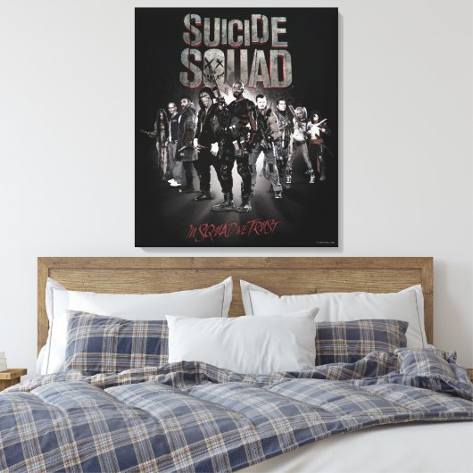 Suicide Squad |Task Force X Lineup Canvas Afdruk (Insitu (Slaapkamer))