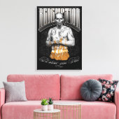 Suicide Squad | Tattoo El Diablo "Redemption" Canvas Afdruk (Insitu (Woonkamer))