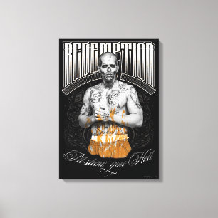 Suicide Squad Tattoo El Diablo "Redemption" Canvas Afdruk
