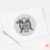 Suicide Squad | Tattoo van Slipknot Ronde Sticker (Envelop)