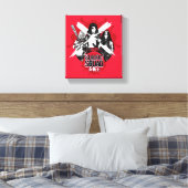 Suicide Squad | Vierkantsmeisjes "Vrouw Warrior" Canvas Afdruk (Insitu (Slaapkamer))
