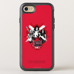 Suicide Squad   Vierkantsmeisjes "Vrouw Warrior" OtterBox Symmetry iPhone 8/7 Hoesje