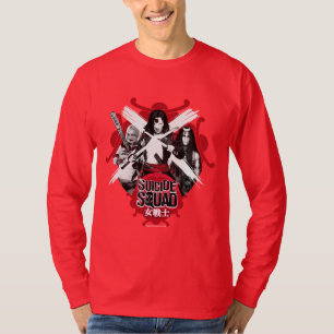 Suicide Squad Vierkantsmeisjes "Vrouw Warrior" T-shirt