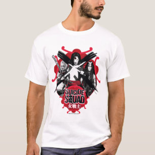 Suicide Squad   Vierkantsmeisjes "Vrouw Warrior" T-shirt