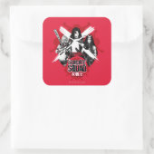Suicide Squad | Vierkantsmeisjes "Vrouw Warrior" Vierkante Sticker (Tas)