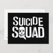 Suicide Squad | Witte Logo Briefkaart (Voorkant / Achterkant)