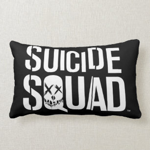 Suicide Squad   Witte Logo Kussen