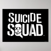 Suicide Squad | Witte Logo Poster (Voorkant)