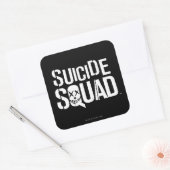 Suicide Squad | Witte Logo Vierkante Sticker (Envelop)