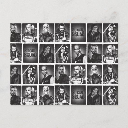 Suicide Squad | Yearbook Pattern Briefkaart (Voorkant)