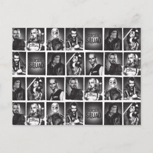 Suicide Squad   Yearbook Pattern Briefkaart