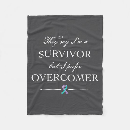 Suicide Survivor - I Prefer Overcomer Fleece Deken (Voorkant)