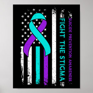 Suïcidepreventie Steun Strijd tegen Stigma Zelfmoo Poster