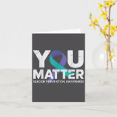 Suicides Prevention Shirts Suicide Awareness  Kaart (Gele Bloem)