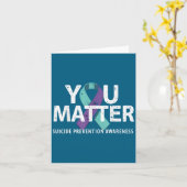 Suicides Prevention Shirts Suicide Awareness  Kaart (Gele Bloem)