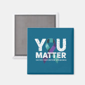 Suicides Prevention Shirts Suicide Awareness  Magneet (Voorkant / Achterkant)