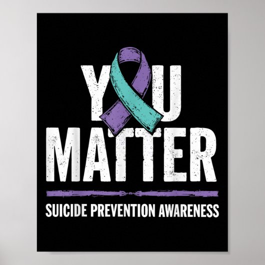 Suicides Prevention Shirts Suicide Awareness Poster (Voorkant)