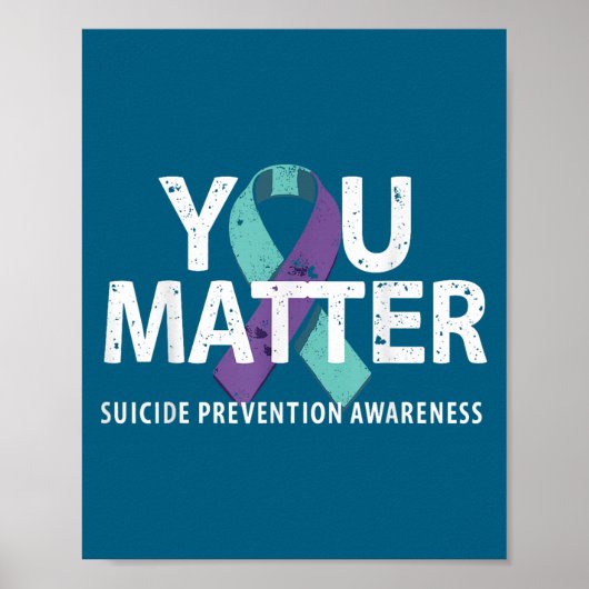 Suicides Prevention Shirts Suicide Awareness  Poster (Voorkant)