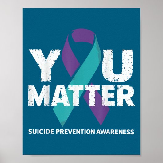 Suicides Prevention Shirts Suicide Awareness  Poster (Voorkant)