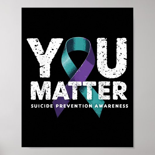 Suicides Prevention Shirts Suicide Awareness  Poster (Voorkant)