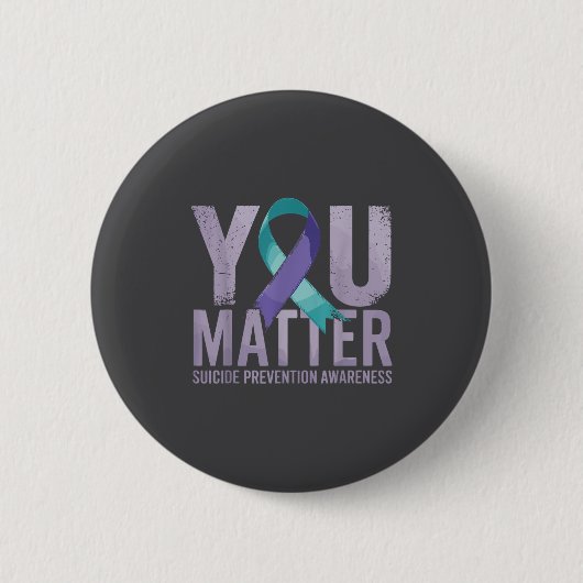 Suicides Prevention Shirts Suicide Awareness  Ronde Button 5,7 Cm (Voorkant)