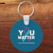 Suicides Prevention Shirts Suicide Awareness  Sleutelhanger (Voorkant)