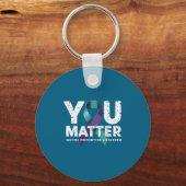 Suicides Prevention Shirts Suicide Awareness  Sleutelhanger (Voorkant)