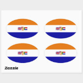 Suid-Afrika Ovale Sticker (Vel)