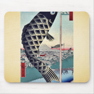 Suidō Bridge en Surugadai van Andō, Hiroshige Ukiy Muismat