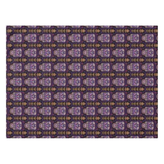 Suiker Art Skull Pattern Tafelkleed (Voorkant (Horizontaal))