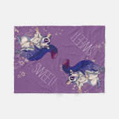 Suiker-Baby met zoete suiker Fleece Deken (Voorkant (Horizontaal))
