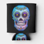 Suiker Blauwe Floral Koelbox Blikjeskoeler (Voorkant)