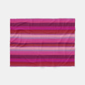 Suiker Candy Strepen Fleece Deken (Voorkant (Horizontaal))