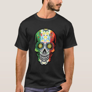 Suiker Cinco de Mayo Mexicaanse vlag T-shirt