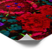 Suiker Cinco de Mayo Red Floral Name Large Poster (Hoek)