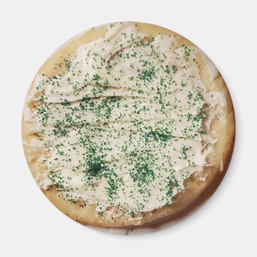 Suiker Cookie met Groene Sprinkles Magneet (Voorkant)