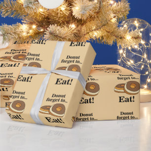 Suiker Donut Verjaardagsfeestje Cadeaupapier