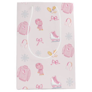 Suiker en Ijsfiguur Schaats Ijs Schaats Winter Roz Medium Cadeauzakje