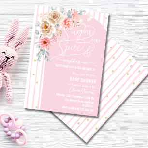 Suiker en kruiden & alles is leuk Baby shower Kaart